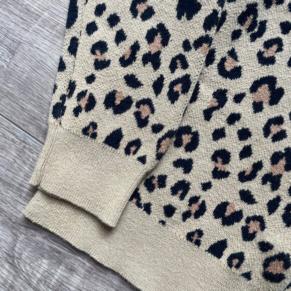J CREW Teddie knit leopard print sweater, size XXS, great condition - Picture 3 of 4